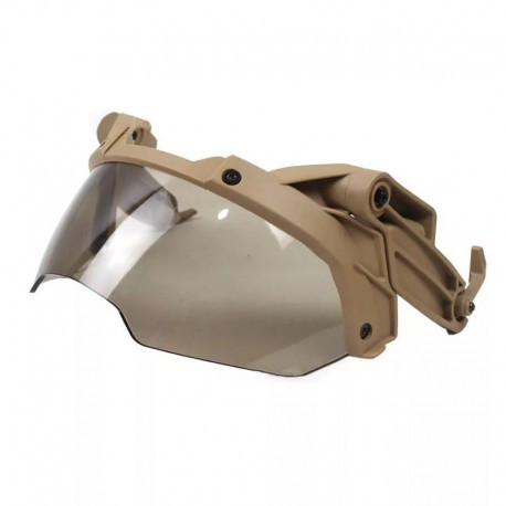 Відкидні фліп окуляри на тактичний шолом із кріпленням колір Койот з затемненими лінзами. AL0016 Одеса - фото 2