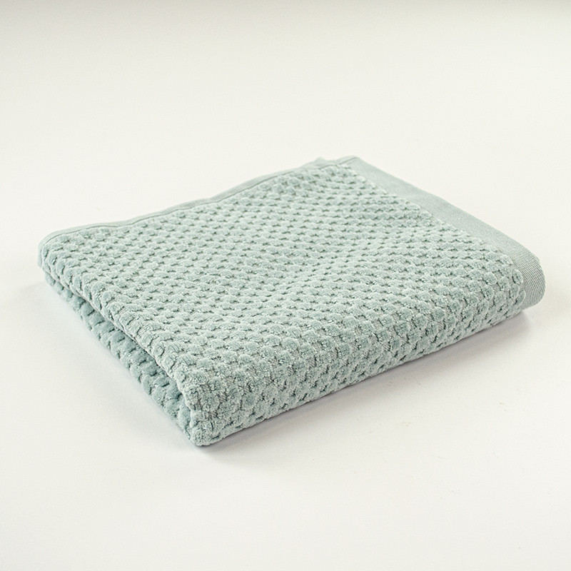 Полотенце махровое однотонное для лица и рук 40x70см Damask Премиум качества Жаккардовое с велюром 550г/м2 (Мятный) Сумы - изображение 1