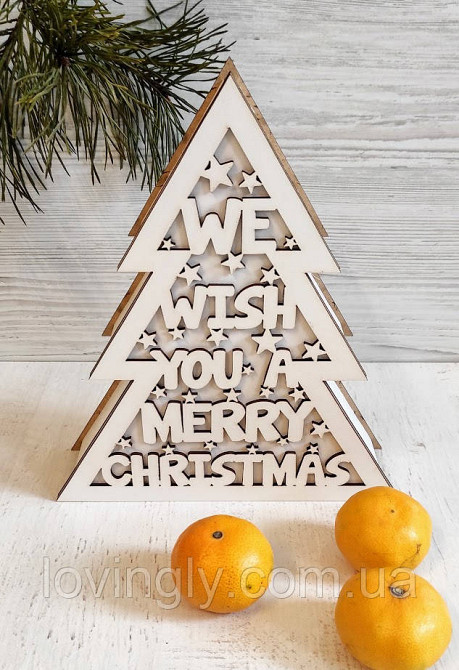 Фигурная коробка для новогодних подарков Merry Christmas Ирпень - изображение 3