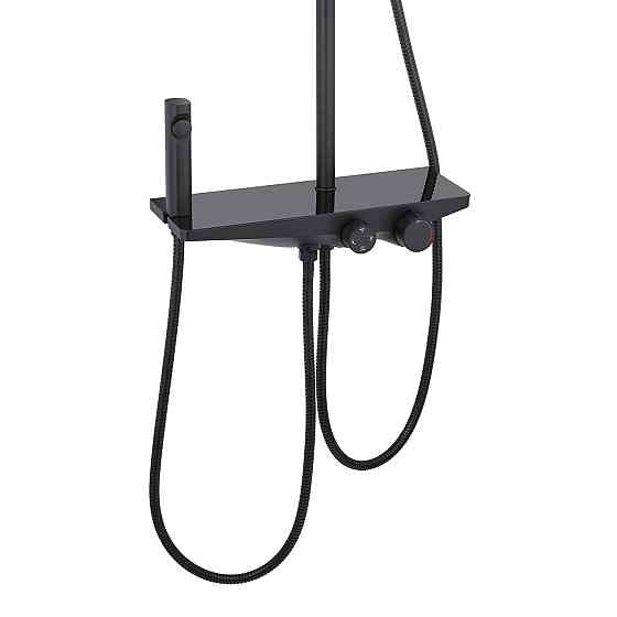 Душова система пристінна Kroner KRP Armada з гігієнічним душем - SCH066 чорна Київ