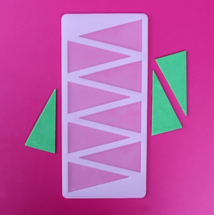 Молд для шоколада Треугольники 109 на 215 мм серый Киев - изображение 7