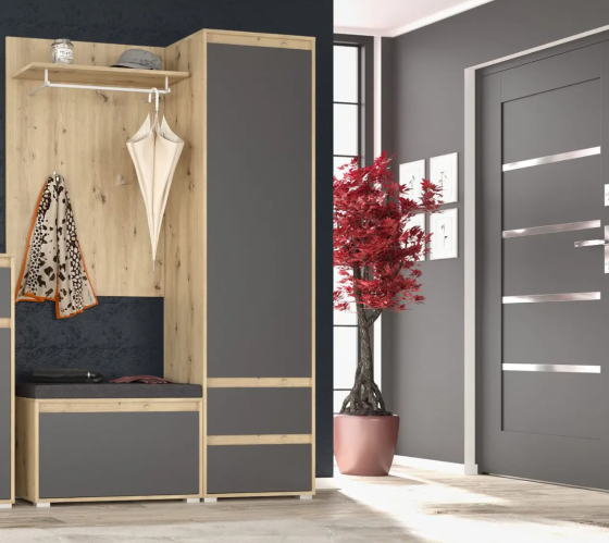 Передпокій модульний Торіно - комплект 7 - Дуб Артізан + Шампань Львів