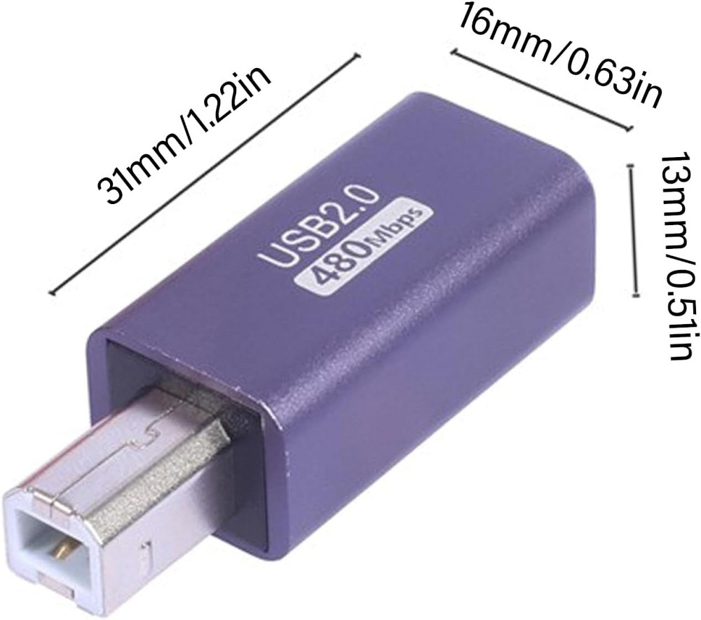 Перехідник GELRHONR USB B для принтерів Луцьк - фото 2