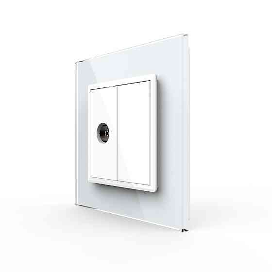 Розетка телевізійна Livolo білий скло (VL-C791V-11) Коломыя