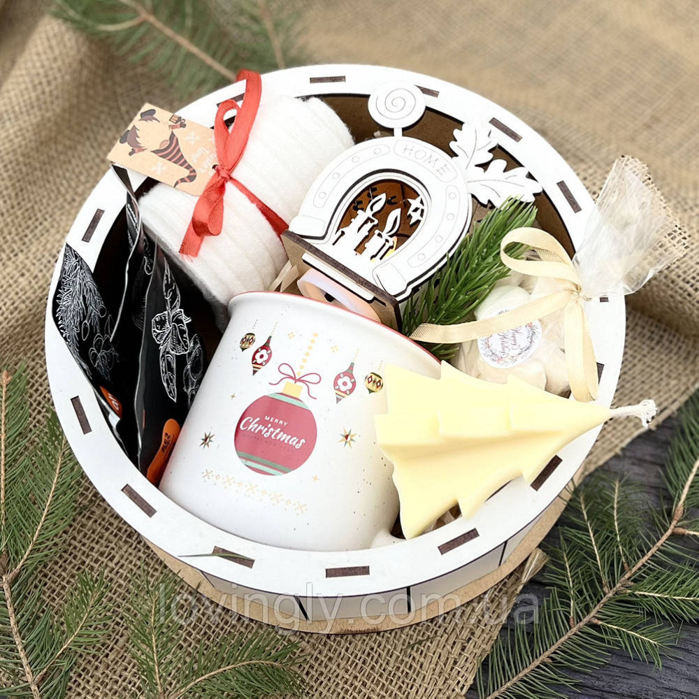 Подарунковий бокс на Новий рік і Різдво - святкова чашка, чай, Парварда Ірпінь - фото 5