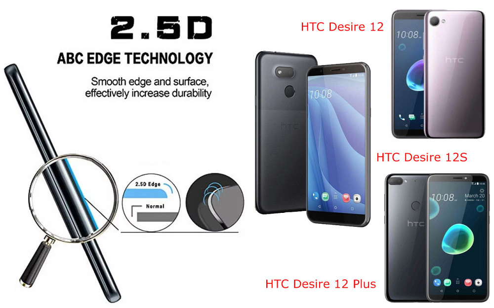 Защитное стекло ArmorGlass для HTC Desire 12, 12S, 12 Plus – устойчивое к царапинам и ударам Киев - изображение 2