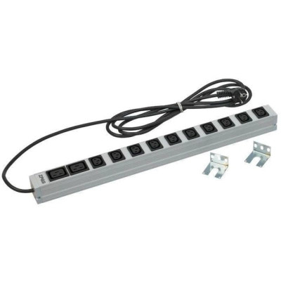 Силовой блок 0U 560mm, вертикальный, 16A, 10xC13, 2xC19, кабель 3м Zpas (W-LZ16-70-00-000) Винница - изображение 1