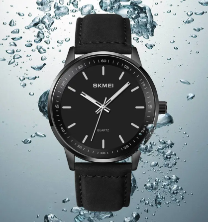 Часы классические мужские Skmei 2034 (Черный с черным) Киев
