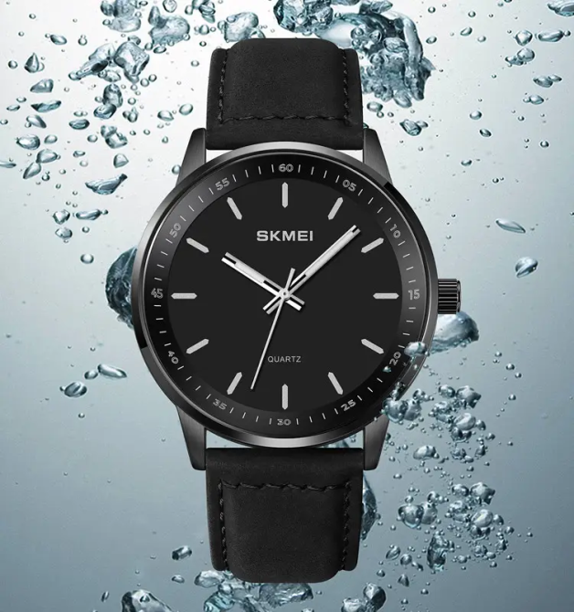 Годинник класичний чоловічий Skmei 2034 (Чорний з чорним) Київ - фото 5
