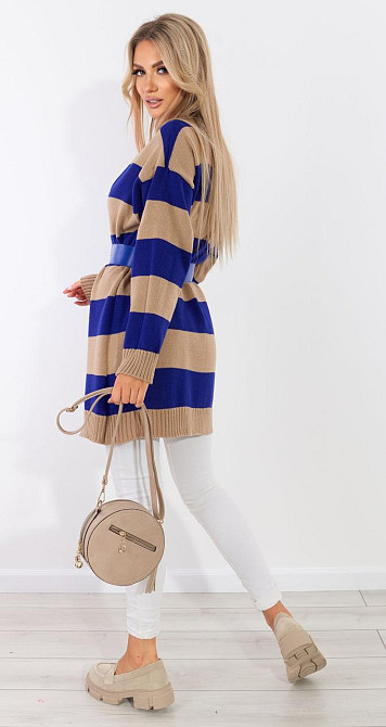 Вільний кардиган у смужку (42-48) Київ - фото 3