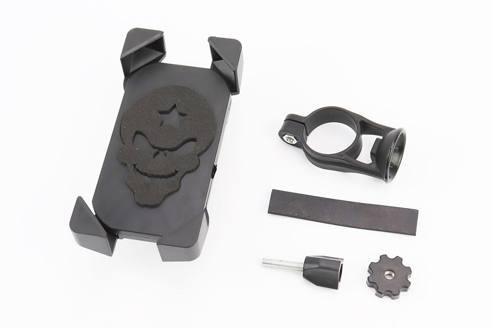 Тримач телефону на кермо з чорним малюнком (мін. габарит телефону 60 * 124мм, макс. габарит 80 * 160мм) Киев - изображение 1