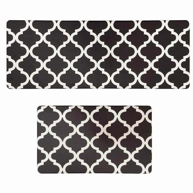 Набор коврики кухонные Lovely Svi 2 шт: 44 x74 x1см и 44 x119 x1см Черный Киев - изображение 1