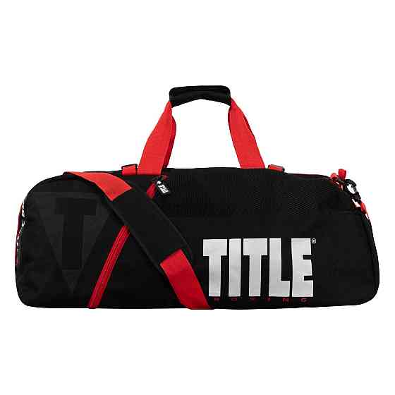 Спортивна сумка TITLE Boxing Champion Sport Bag/Backpack Black/Red Каменское