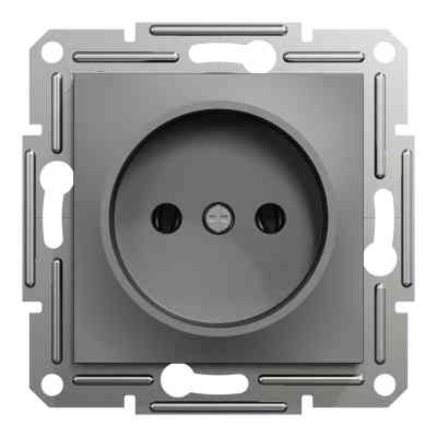 Розетка Schneider Electric ASFORA без заземлення антрацит (EPH3000171) Винница