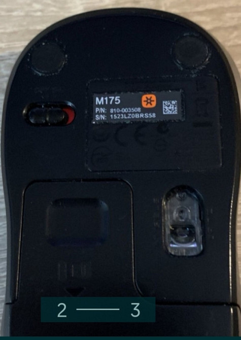 Миша комп'ютерна бездротова: Logitech M175. Київ - фото 2