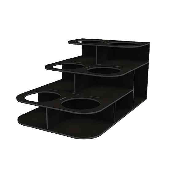 Підставка EKOSTAR для сиропів, чорна 220х350х175 мм, d - 90мм Київ