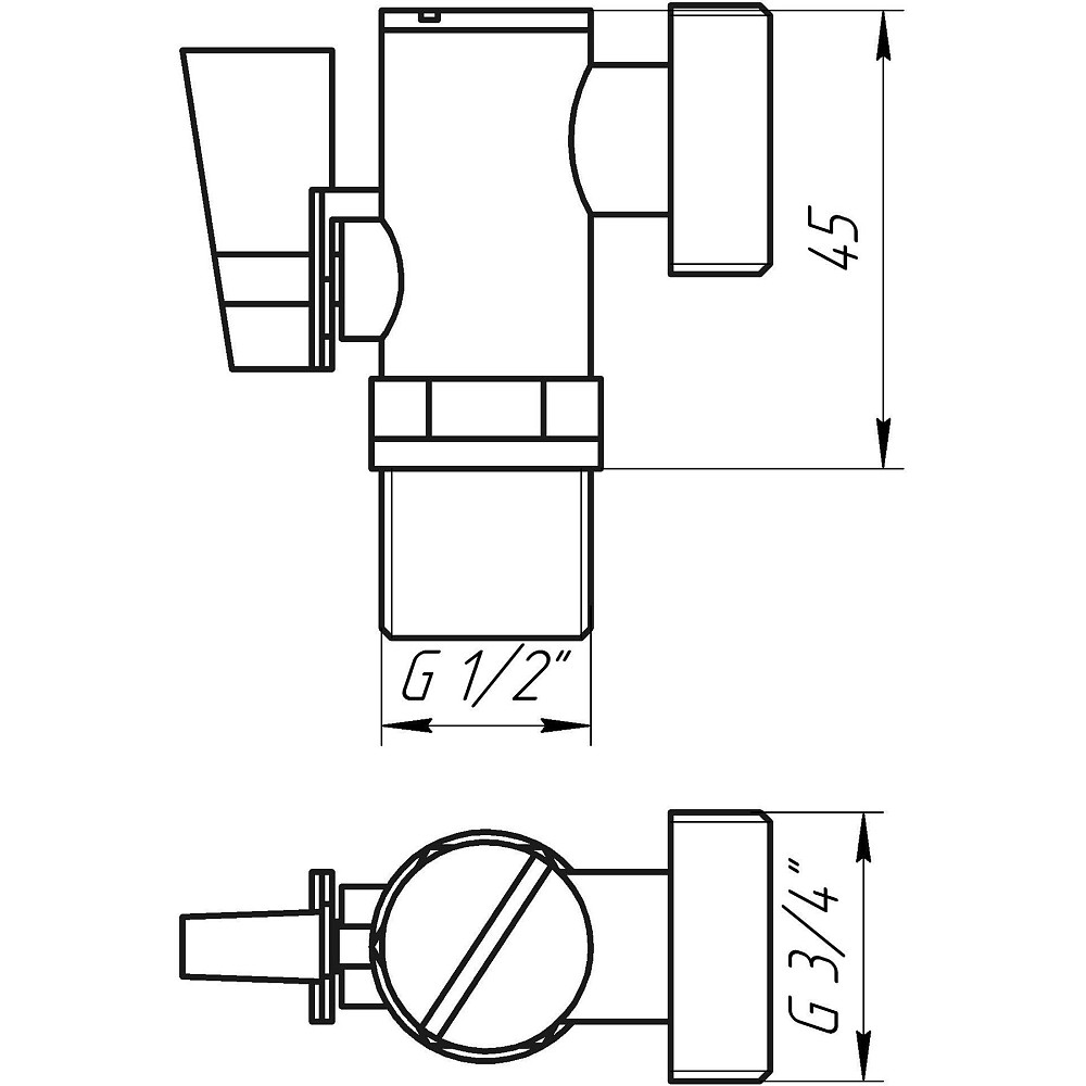 Кран кульовий кутовий з фільтром SOLOMON 1/2″x3/4″ А7041(7043) Тернополь - изображение 5
