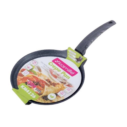 Сковорідка для млинців d24см алюміній а/п Black marble 4126 KAMILLE Житомир