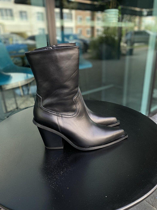 Nikos Черевики жіночі Niko`s 2478 чорні (весна-осінь, шкіра натуральна) (5644) 37 Коломия - фото 2