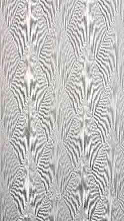 Шпалери вінілові на флізеліні AdaWall Omega1.06х10 геометрія 3д фігури структурні білі зі сріблом 23202-1 Київ