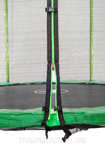 Батут Atleto 252 см (8 ft) с защитной сеткой и лестницей детский садовый батут зеленый Premium Мостиска - изображение 11