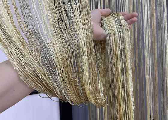 Шторы-нити 300х300см Бежевый с серым 1 шт (61-066) Киев