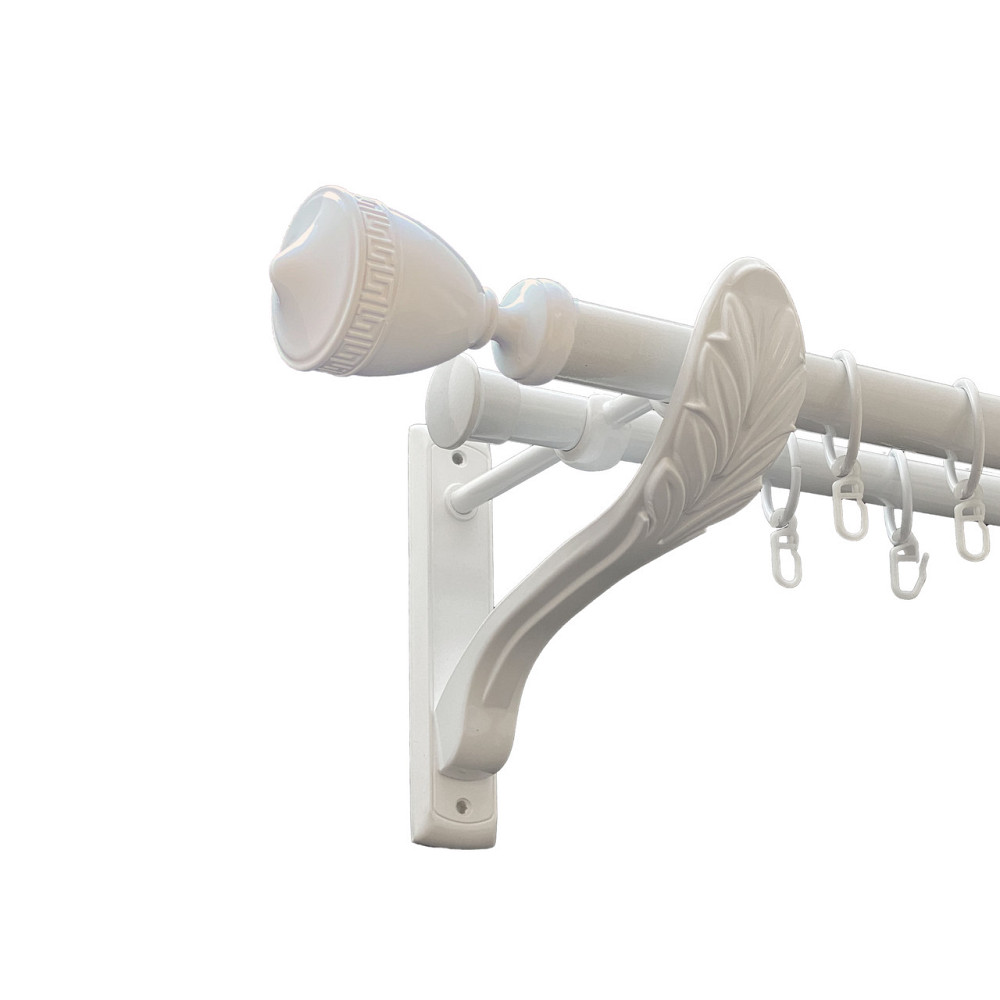 Карниз Orvit Афіна металевий дворядний ретро Арктіс 25\19 мм 240 см (00-00010444) Львів - фото 1