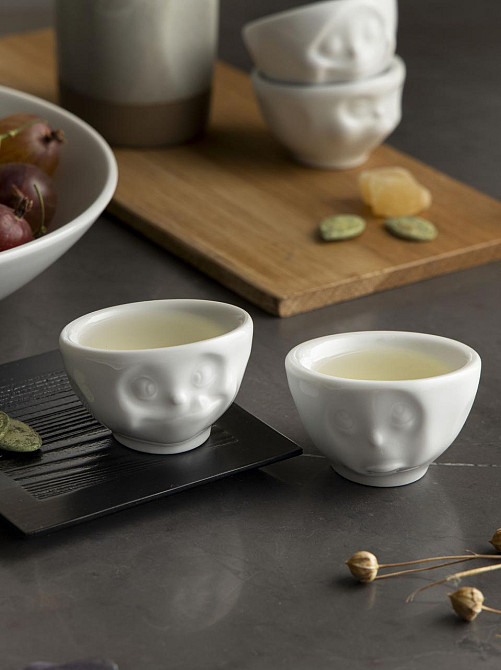 Набор подставок для яиц Tassen Пожалуйста! и Лакомый (2 шт.) фарфор Белый Киев - изображение 6