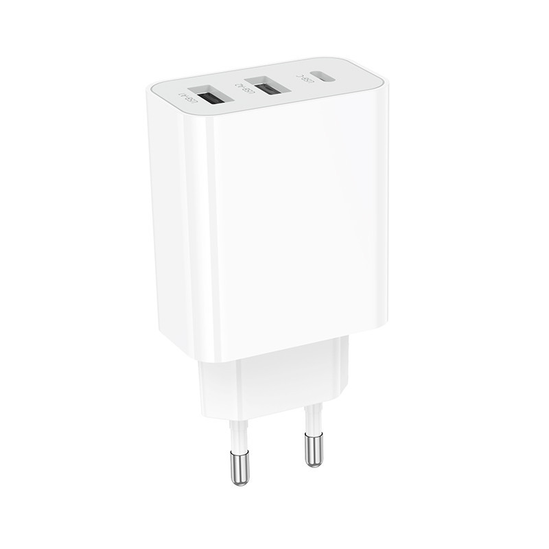Сетевое зарядное устройство BOROFONE BA105A Stellar three-port charger White Одесса - изображение 6