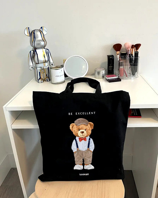 Екошопер BookOpt ВК4057 Teddy Bear (Be Excellent) чорний Киев - изображение 3