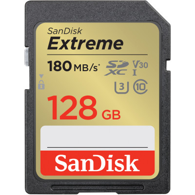 Карта памяти SanDisk 128GB SD class 10 UHS-I Extreme (SDSDXVA-128G-GNCIN) Винница - изображение 1
