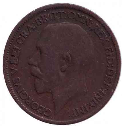 Монета 1/2 пенні. 1923 рік, Великобританія. Полтава