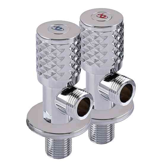 !!Набір кранів кутових кераміка PROFESSIONAL EXCLUSIVE 1/2″X1/2″ 9999 CHROME (1уп.) Тернопіль