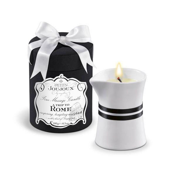 Массажная свечa Petits Joujoux - Rome - Grapefruit and Bergamott (190 г) роскошная упаковка Sex Aura Киев - изображение 1