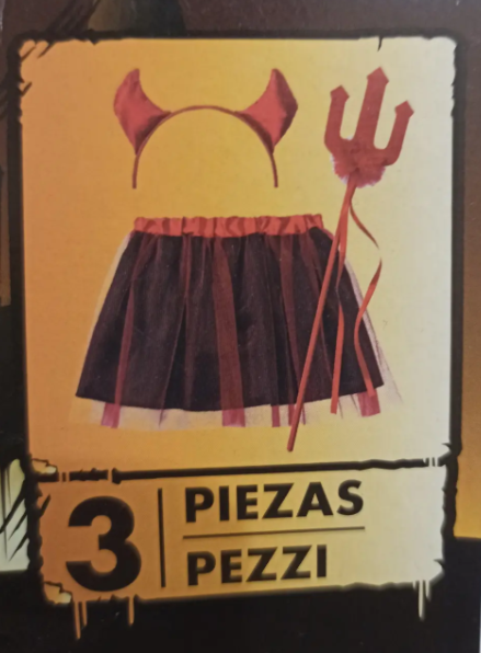 Костюм для Хелловін для дівчинки Чортик 3-5 лет червоно-чорний Київ - фото 2