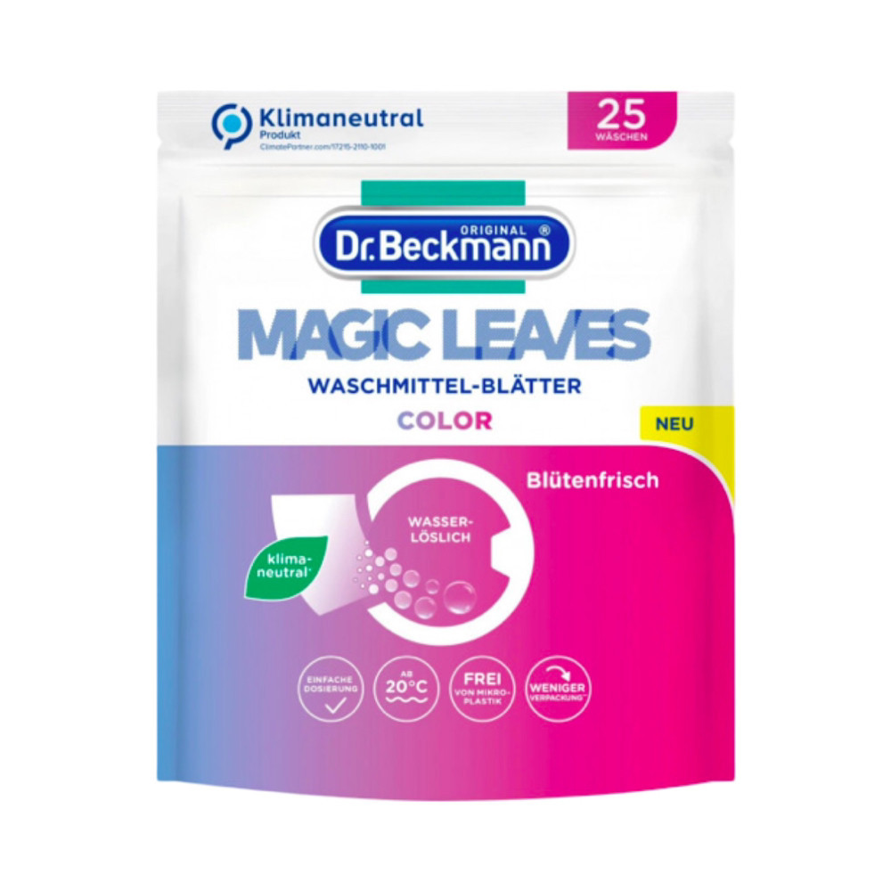 Серветки для прання Dr. Beckmann Magic Leaves для кольорових тканин, 25 шт Виноградів - фото 1