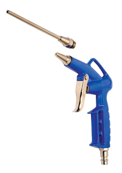 MASTERTOOL Пневмопістолет для продування MASTERTOOL Ø 2 мм 2-6 бар з додатковою металевою насад Киев - изображение 1