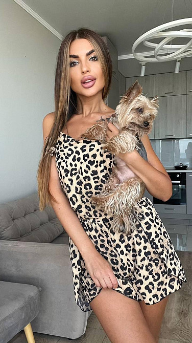 Женский легкий домашний леопардовый костюм: майка, шорты с резинкой софт Одесса - изображение 4