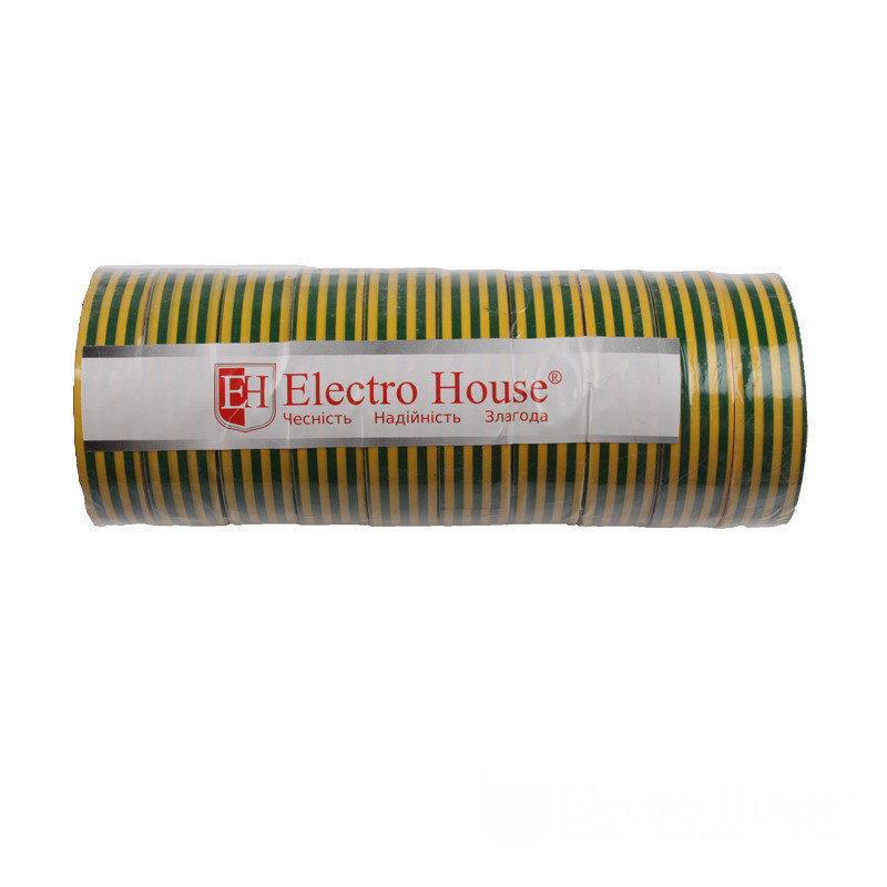 Желто-зеленая изоляционная лента 25 м Днепр - изображение 2