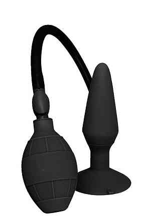 Анальный плаг расширитель с накачиванием Dream Toys Menzstuff Small Inflatable Plug черный Sex Aura Киев