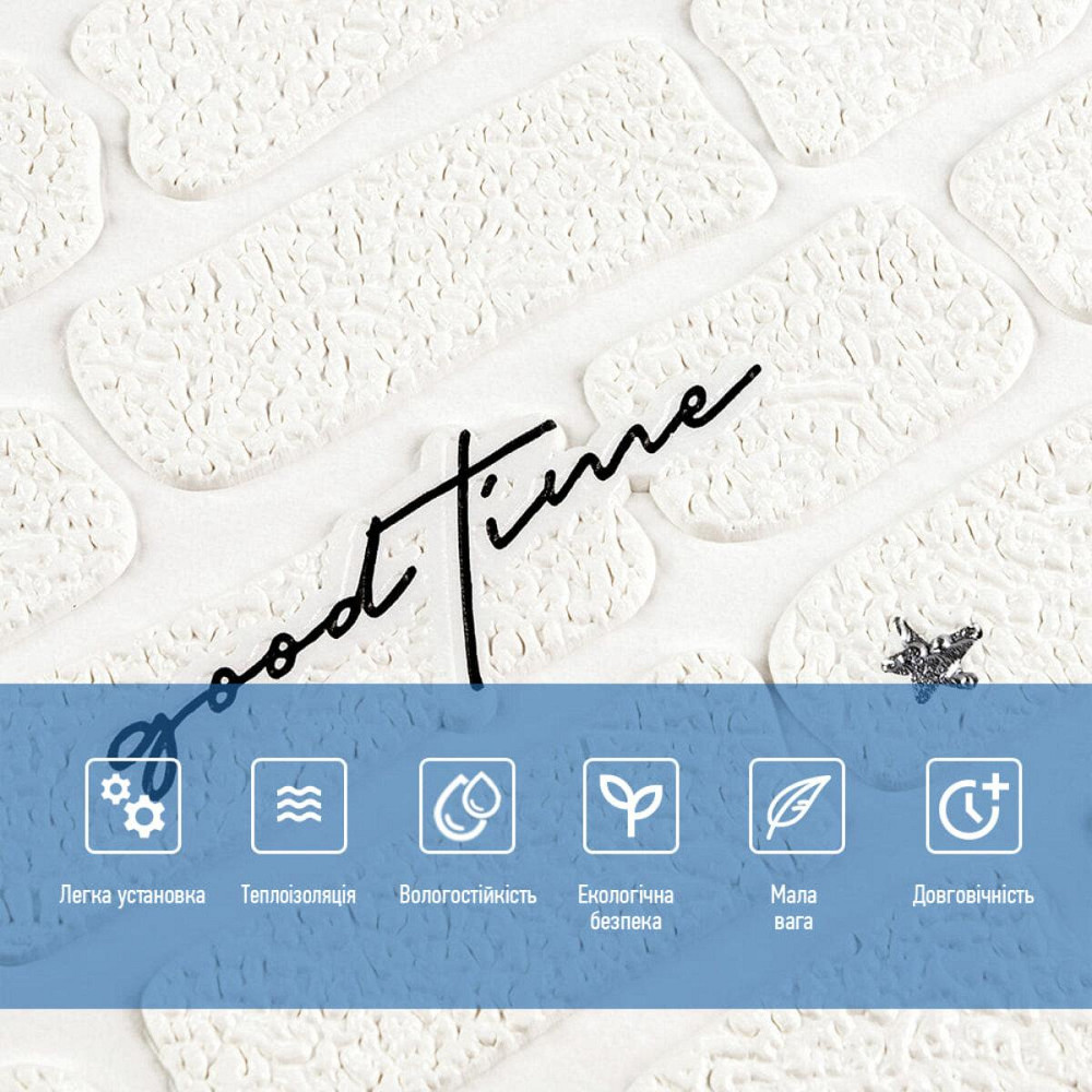 Панель стеновая 3D 700х700х4мм Надпись с серебром SW-00001980 Днепр - изображение 4