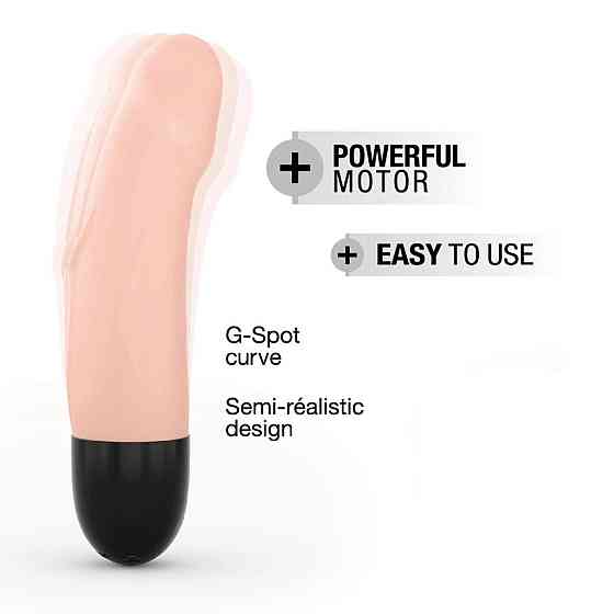 Вибратор Dorcel Real Vibration S Flesh 2.0, диам 3,7см, перезаряжаемый, для точки G Sex Aura Киев