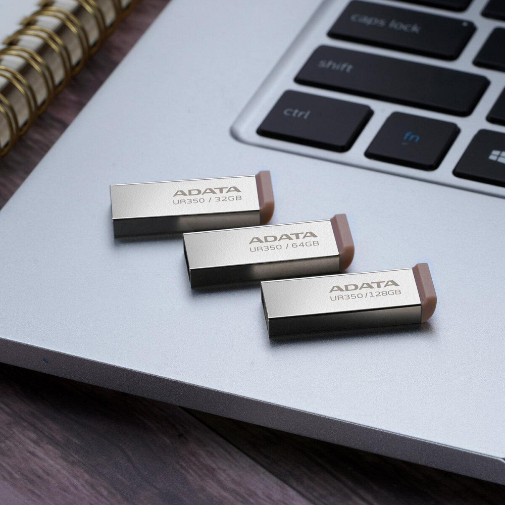 Флешка flash A-DATA USB 3.2 UR 350 64Gb Silver/Beige UR350-64G-RSR/BG Одесса - изображение 5