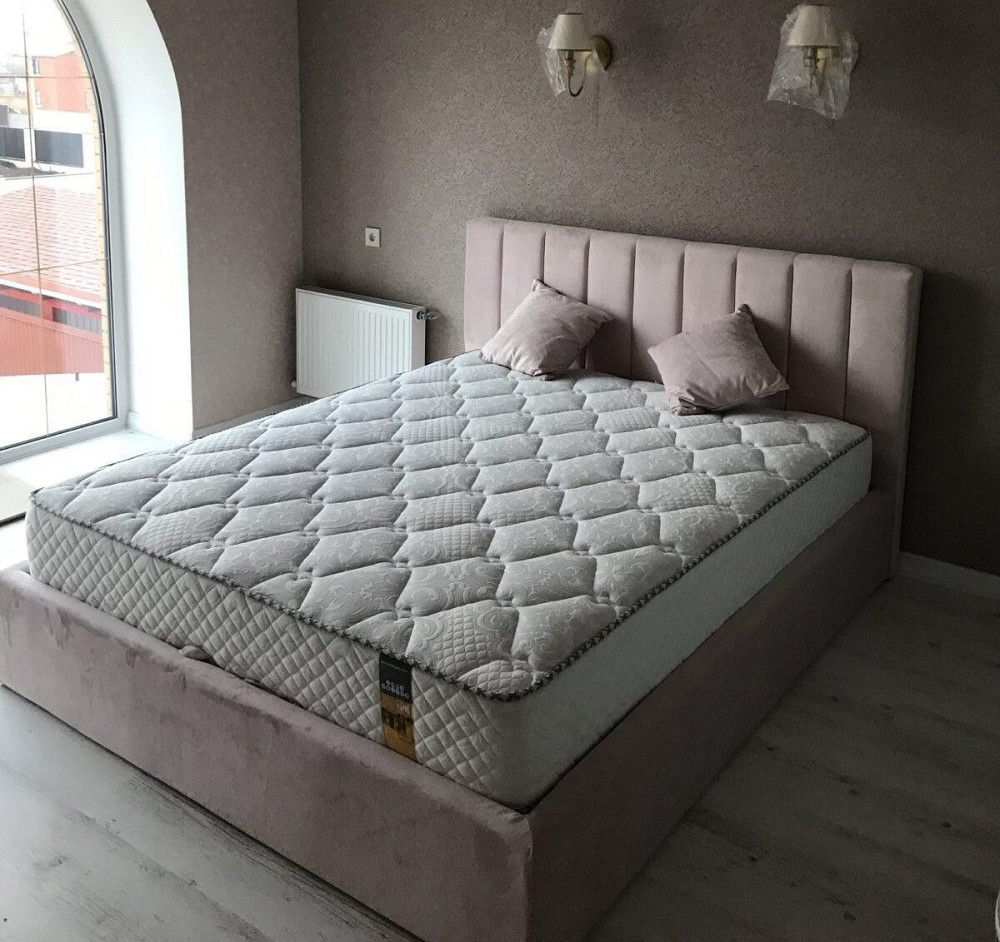 Ліжко BNB Двоспальне Arabela Premium 160 х 200 см Simple З додатковою металевою цільнозварною рамою Мокко Київ - фото 2