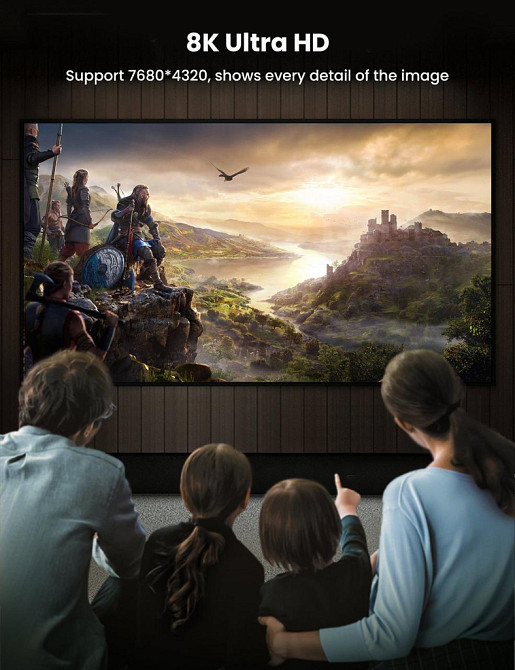 Кабель DisplayPort M - M V1.4 8K 2м Plastic Case Braided Cable DP114 чорний UGREEN Винница - изображение 3