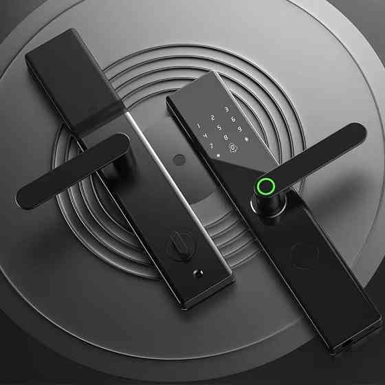 Умный дверной замок кодовый с Wi-Fi, отпечатком пальца и ключ-картой,KHS-D11 Каменец-Подольский