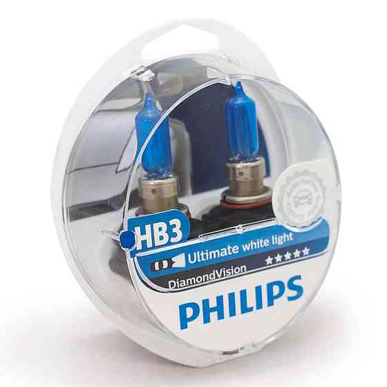 Комплект галогенових ламп PHILIPS HB3305DVS2 DiamondVision 5000 K 65 W 12 V P20d (2 шт.) Харків