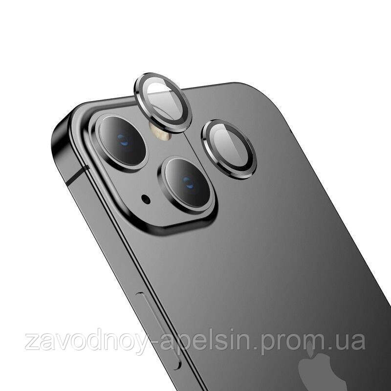 Захисне скло на камеру iPhone 15 Plus (рамка метал) Одеса - фото 1
