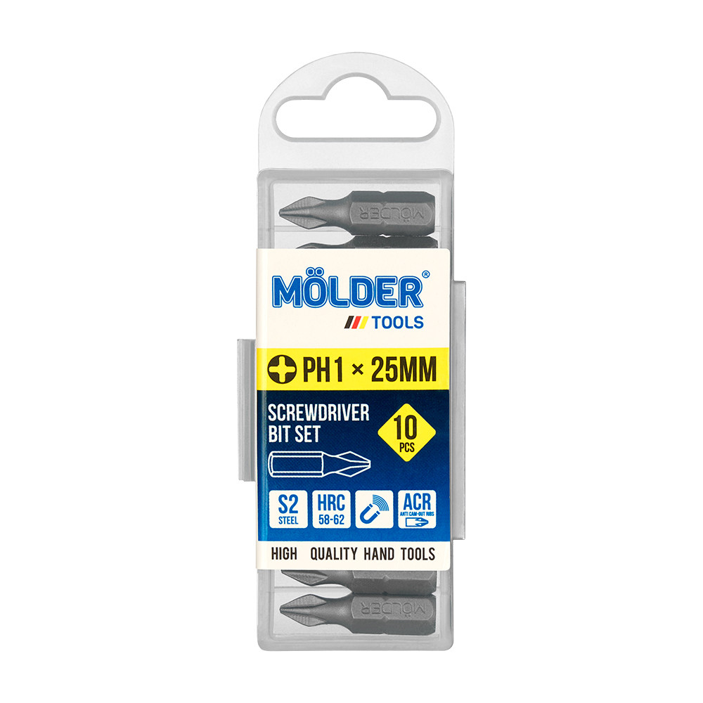 Набір біт Molder PH1x25мм 10шт Львів - фото 1