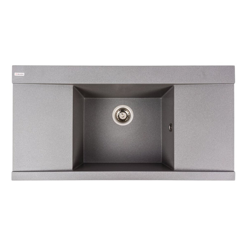 VALESO Гранітна мийка для кухні VALESO ATLAS 9651 матова Сірий мусон Київ - фото 1